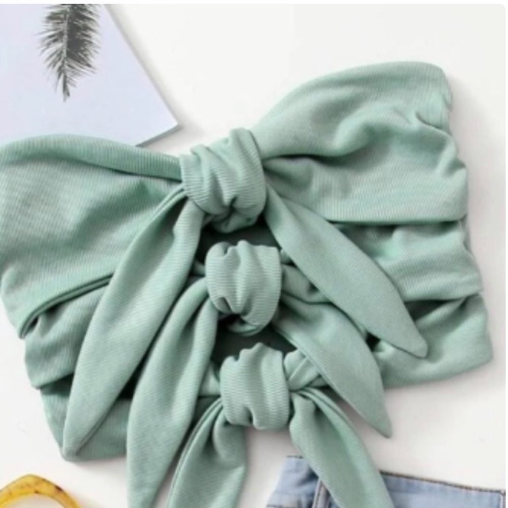Cute green tube top